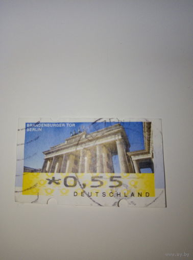 Германия  2008 год  Автоматная марка Бранденбургские ворота,  0,55