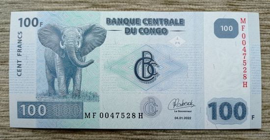 Werty71 Конго 100 франков 2022 UNC банкнота