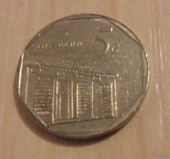5 сентаво Куба 1998 г.в.