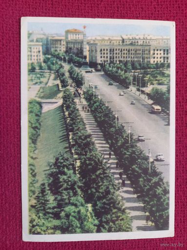 Минск. Ленинский проспект. Ананьины 1964 г. Чистая.