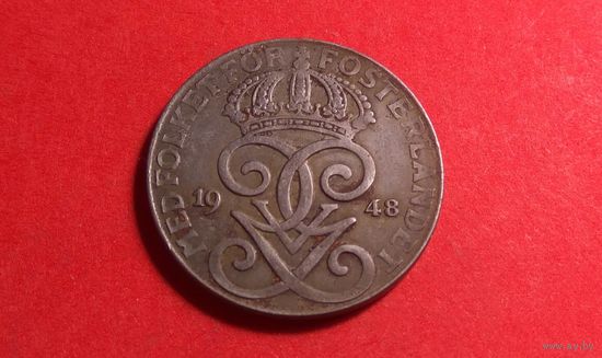 2 эре 1948. Швеция.