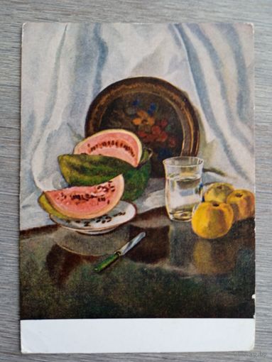 1957. Мей-Старкопф. Натюрморт с арбузом