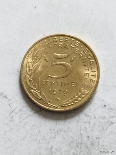 Франция 5 сантим 1979