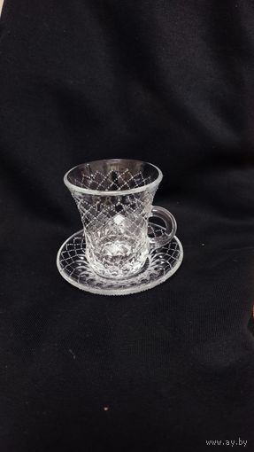 Стеклянная кружка.Чайная пара.