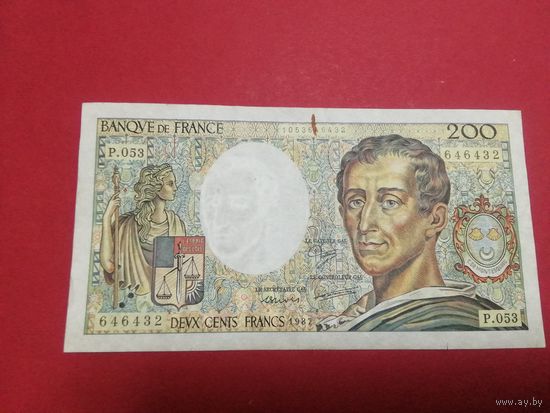 Франция 200 фр 1987г