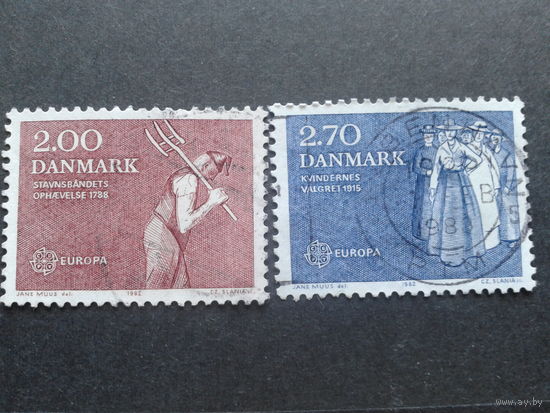 Дания 1982 Европа полная серия