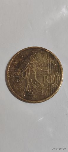 Франция 10 евроцентов 2002