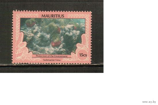 Маврикий-1990(Мих.714),  ** ,   Морская  Фауна ,