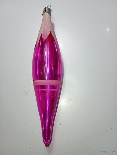 Ёлочная игрушка - Сосулька , СССР .