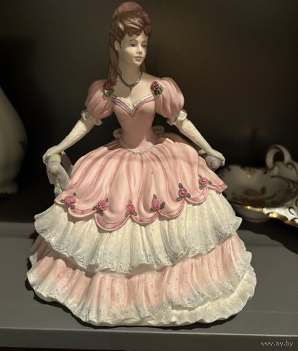 Статуэтка Дама в розовом Англия Coalport винтаж