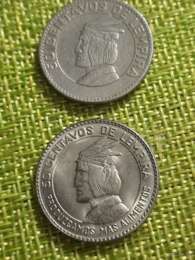Гондурас 50 сентаво 1973 г фао ( Нижняя  )