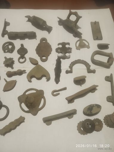 Большой лот.  Старинных,Бронзовых Украшений для Лошадок. Около 700 гр , для вашей Коллекции