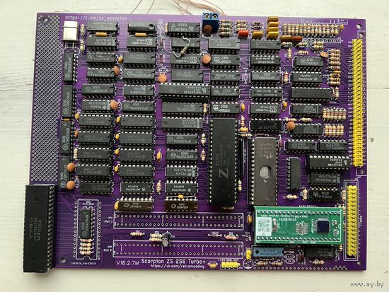 Собранная и запущенная плата Scorpion ZS-256 Turbo+