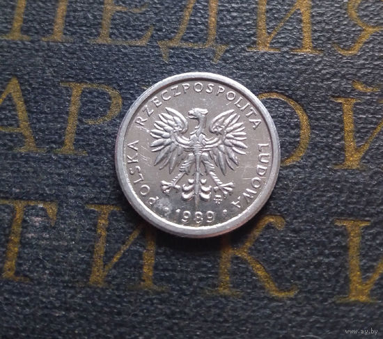 1 злотый 1989 Польша #02 AU