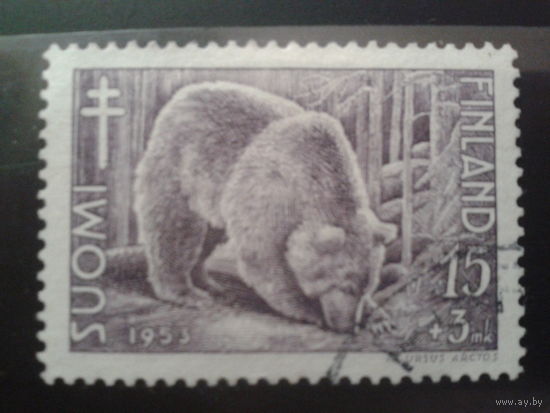 Финляндия 1953 Бурый медведь