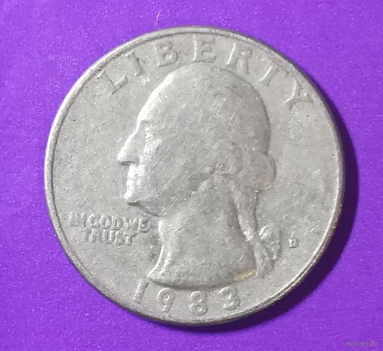 25 центов сша  1983 г.