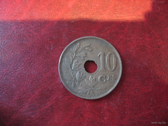 10 сантимов 1923 года Бельгия (Q)