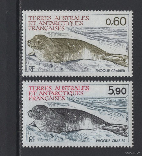 ТААФ Французские Антарктические Территории 1984** Тюлень Mi#184,187