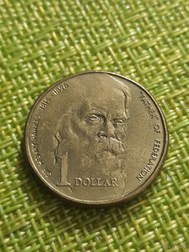 1 Доллар 1996 г. Австралия 100 лет со дня смерти сэра Генри Паркса