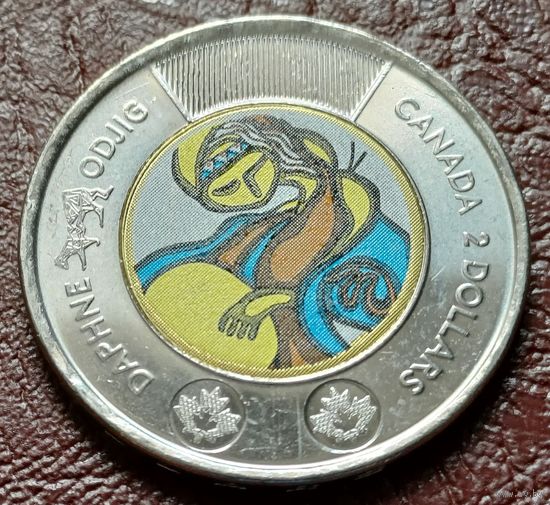 Канада 2 доллара, 2025 Посвящение жизни и творчеству Дафны Оджиг С РУБЛЯ
