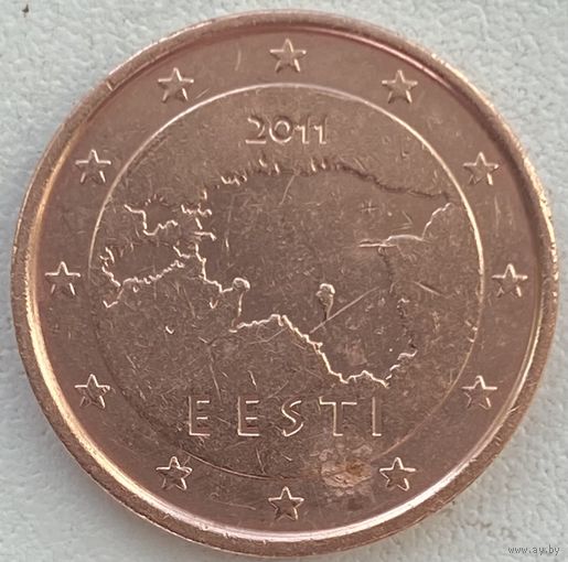 Эстония 2 евроцента 2011 г.