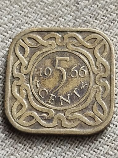 Распродажа - 5 центов 1966г.,Республика Суринам