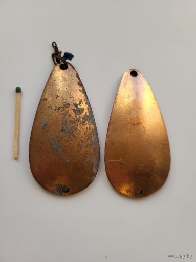 Блесна ЛОЖКА БОЛЬШАЯ (Рыболов-спортсмен) СССР, клеймо РС МДО МОСКВА