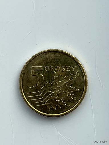 Польша 5 грошей 2023