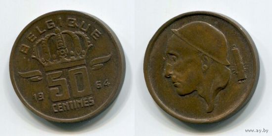 Бельгия. 50 сантимов (1964, BELGIQUE)