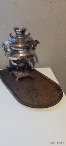 Старинный самовар братьев Ермиловых. Маленький на 1 литр. 19 век