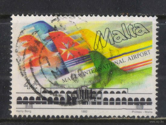 Мальта 1992 Новый терминал в международном авиапорту Мальты #883