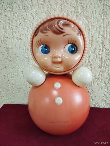 Игрушка неваляшка Большая, высота 40,5 см. СССР