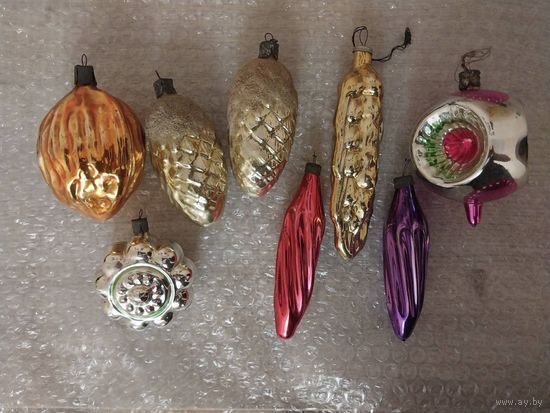 Большие ёлочные игрушки СССР.С РУБЛЯ.