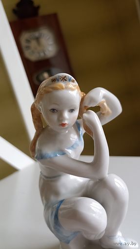 Статуэтка балерина перед выступлением ЛФЗ коллекционное состояние