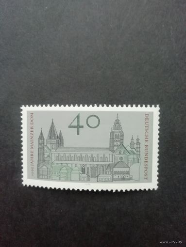 ФРГ 1975 Марка "1000 лет собору в Майнце" (чистая**) Mi.845 каталог 1.20 евро