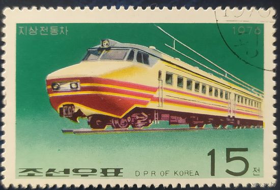 КНДР 1976 электровоз 1 из 6.