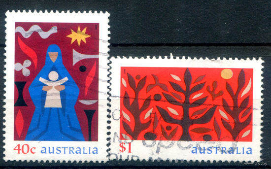 Австралия - 1999г. - Рождество - 2 марки - полная серия, гашёные [Mi 1865-1866]. #3-WB-101-A-2