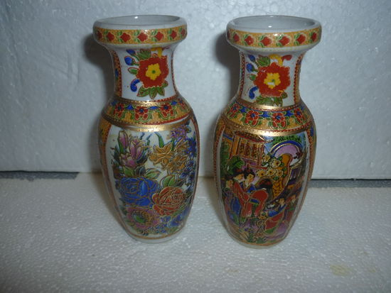 2 Вазы Мини. Старая Япония. Стиль Сацума