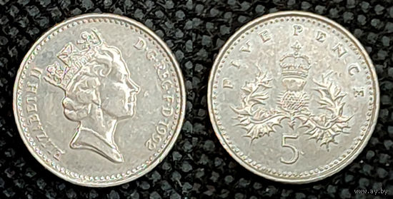5 пенсов 1992, Великобритания