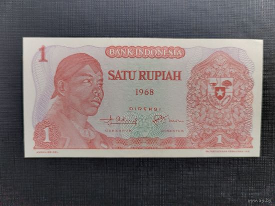 Индонезия 1 рупия 1968г unc, пресс