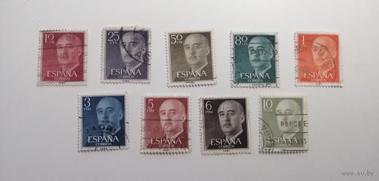 Испания 1955. Стандартный выпуск. Генерал Франко
