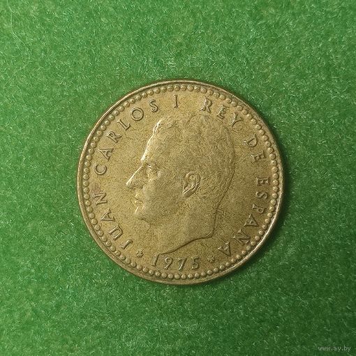Испания 1 песета 1975г. (79 в звезде). 01.015