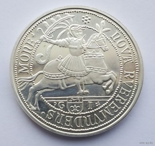 Нидерланды. Город Рурмонд. Местные деньги 75 шильд 1232-1982. Серебро.