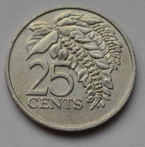 Тринидад и Тобаго 25 центов, 1981 г.