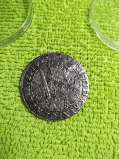 Красивый ОРТ 1623 года со следами времени и вековой патиной!