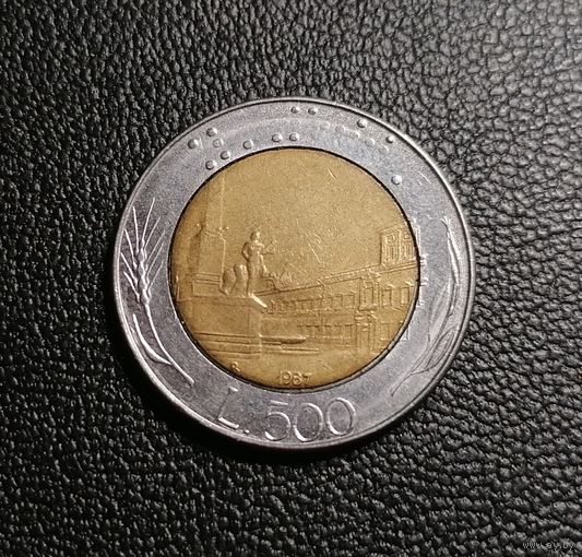 Италия 500 лир 1987