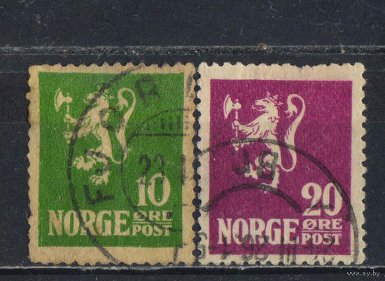 Норвегия 1922 Герб Стандарт #105-6