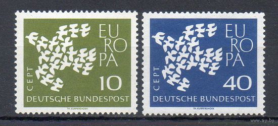 ЕВРОПА ФРГ 1961 год серия из 2-х марок