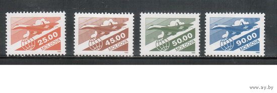 Молдова(Молдавия)-1993 (Мих.63-66) ** , Стандарт, Самолет