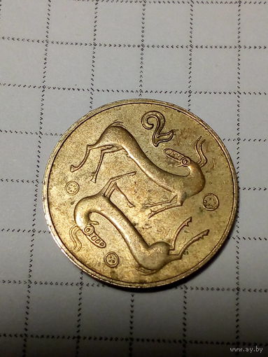 2 цента Кипр 2004 год